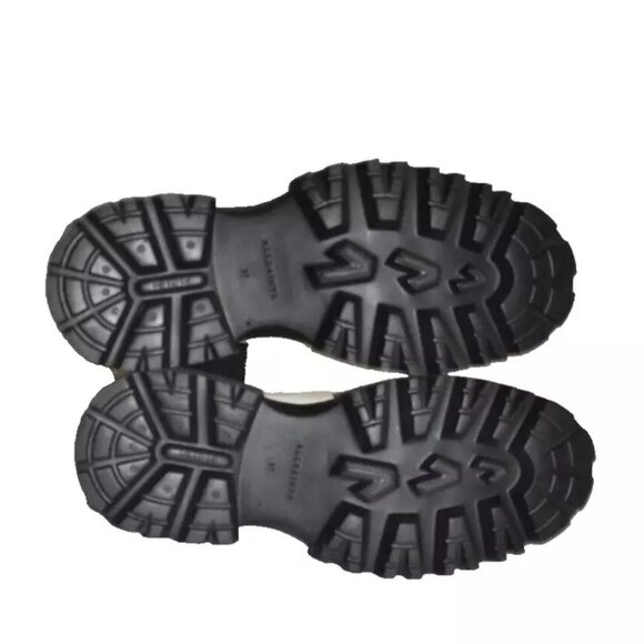 New! AllSaints Maeve Knee High Chelsea Boot White Leather 37 7 US DD429 - Picture 6 of 6